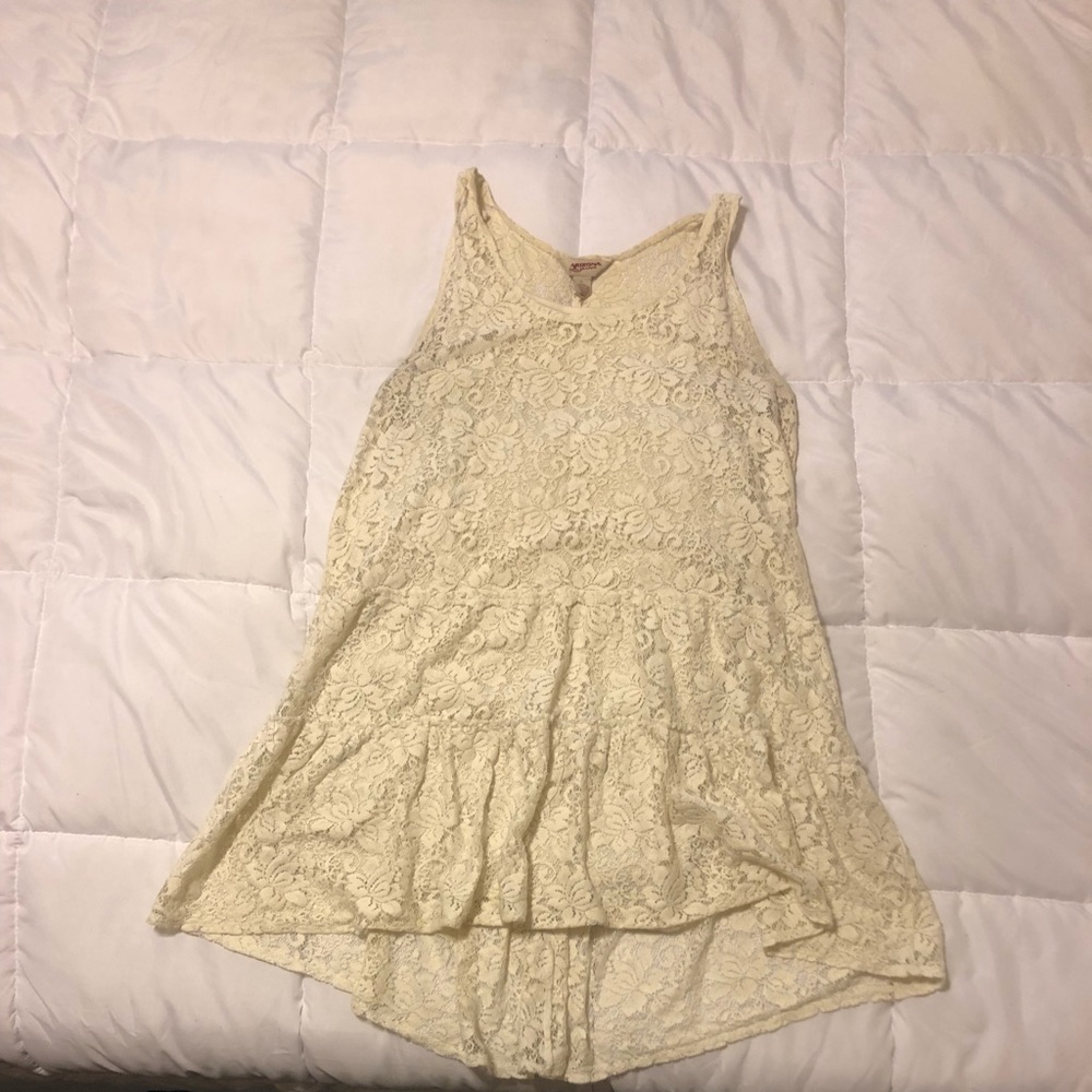 Ladies Arizona Cream Lace Blouse (Large)
